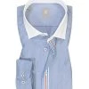Jacques Britt Hemd Como CC 866080/15 Slim Fit, Baumwolle, Marineblau gestreift, Blau