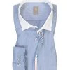 Jacques Britt Hemd Como CC 836080/15 Custom Fit, Baumwolle, Marineblau gestreift, Blau