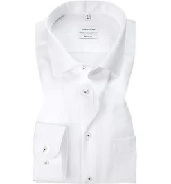 Seidensticker Hemd EL 194585/01 Regular Fit, Baumwolle, Extra langer Arm, Weiß