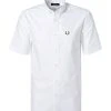 Fred Perry Hemd M8502/100 Kurzarmhemd, Oxford, Weiß