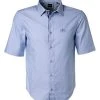 BOSS Hemd Bruny 50425605/423 Kurzarmhemd, Regular Fit, Baumwolle, Hellblau