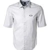 BOSS Hemd Bruny 50425605/100 Kurzarmhemd, Regular Fit, Baumwolle, Kitt