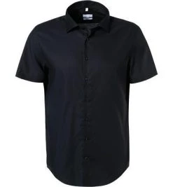 Seidensticker Hemd 194581/19 Kurzarmhemd, Regular Fit, Baumwolle, Nachtblau