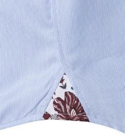 Stenströms Hemd 684114/2307/102 Kurzarmhemd, Fitted Body, Baumwolle, Hellblau gestreift, Hellblau -hemdenverkauf 342779 norm3