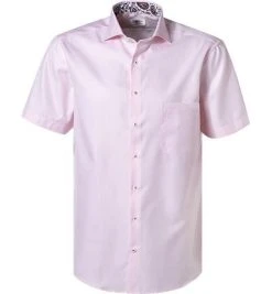 Stenströms Hemd 684114/2308/540 Kurzarmhemd, Fitted Body, Baumwolle, Rosa