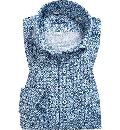 Stenströms Hemd 675221/7984/121 Fitted Body, Reines Leinen, Blau gemustert, Blau 1 Stenströms Hemd 675221/7984/121 Fitted Body, Reines Leinen, Blau gemustert, Blau