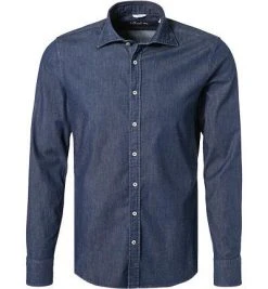 Stenströms Jeanshemd 775921/7995/820 Slimline, Baumwolle, Jeansblau