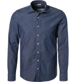 Stenströms Jeanshemd 675921/7995/820 Fitted Body, Baumwolle, Jeansblau