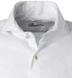 Stenströms Hemd 675221/7970/000 Fitted Body, Reines Leinen, Weiß -hemdenverkauf 342823 norm2