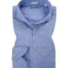 Stenströms Hemd 675221/7970/120 Fitted Body, Reines Leinen, Himmelblau meliert, Himmelblau
