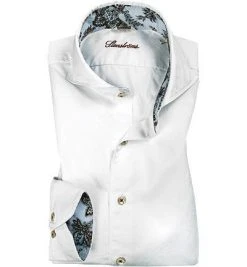 Stenströms Hemd 675221/2310/000 Fitted Body, Twill, Weiß
