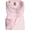 Jacques Britt Hemd Messina 836260/40 Custom Fit, Popeline, Rosa gemustert, Rose