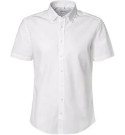 Seidensticker Hemd 666243/01 Kurzarmhemd, Slim Fit, Baumwolle, Weiß