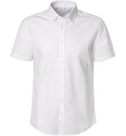 Seidensticker Hemd 293703/01 Kurzarmhemd, Shaped Fit, Baumwolle, Weiß