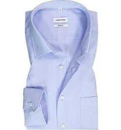 Seidensticker Hemd EL 193715/15 Regular Fit, Baumwolle, Extra langer Arm, Hellblau