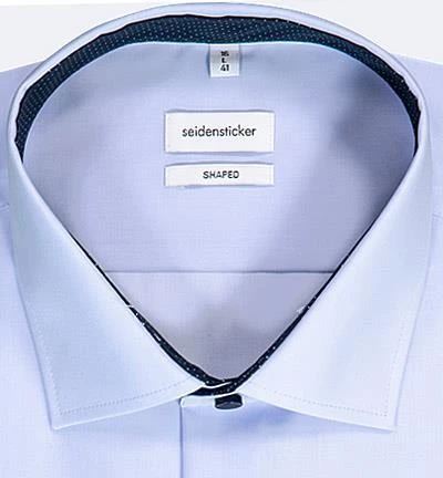 Seidensticker Hemd 293690/14 Shaped Fit, Baumwolle, Hellblau 2 Seidensticker Hemd 293690/14 Shaped Fit, Baumwolle, Hellblau – Bild 2