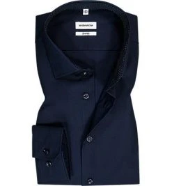 Seidensticker Hemd 293690/19 Shaped Fit, Baumwolle, Nachtblau