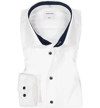 Seidensticker Hemd 693690/01 Slim Fit, Baumwolle, Weiß 1 Seidensticker Hemd 693690/01 Slim Fit, Baumwolle, Weiß
