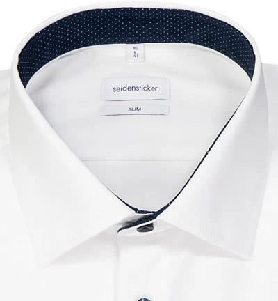 Seidensticker Hemd 693690/01 Slim Fit, Baumwolle, Weiß 2 Seidensticker Hemd 693690/01 Slim Fit, Baumwolle, Weiß – Bild 2