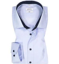 Seidensticker Hemd 693690/14 Slim Fit, Baumwolle, Hellblau
