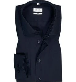 Seidensticker Hemd 693690/19 Slim Fit, Baumwolle, Nachtblau