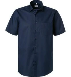 Seidensticker Hemd 001001/19 Kurzarmhemd, Regular Fit, Baumwolle, Nachtblau