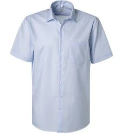 Seidensticker Hemd 001001/12 Kurzarmhemd, Regular Fit, Baumwolle, Hellblau