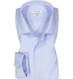 Seidensticker Hemd 021000/14 Shaped Fit, Popeline, Hellblau