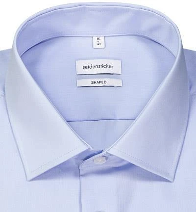 Seidensticker Hemd 021000/14 Shaped Fit, Popeline, Hellblau 2 Seidensticker Hemd 021000/14 Shaped Fit, Popeline, Hellblau – Bild 2