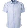 Seidensticker Hemd 021001/14 Kurzarmhemd, Shaped Fit, Baumwolle, Hellblau