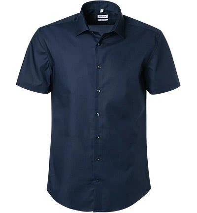 Seidensticker Hemd 021001/19 Kurzarmhemd, Shaped Fit, Baumwolle, Nachtblau 1 Seidensticker Hemd 021001/19 Kurzarmhemd, Shaped Fit, Baumwolle, Nachtblau
