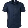 Seidensticker Hemd 676521/19 Kurzarmhemd, Slim Fit, Baumwolle, Nachtblau