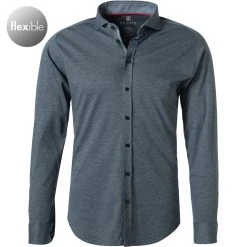 DESOTO Hemd New Hai 97007-3/501 Jersey, Dunkelblau meliert, Dunkelblau