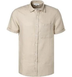 Aigle Hemd Bukutishort beige J3493 Kurzarmhemd, Reines Leinen