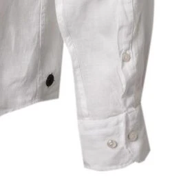 Jacques Britt Hemd Siena 856200/01 Perfect Fit, Reines Leinen, Weiß -hemdenverkauf 344993 norm3