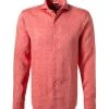 Stenströms Hemd 675221/7970/550 Fitted Body, Reines Leinen, Rot meliert, Rot