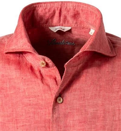 Stenströms Hemd 675221/7970/550 Fitted Body, Reines Leinen, Rot meliert, Rot 2 Stenströms Hemd 675221/7970/550 Fitted Body, Reines Leinen, Rot meliert, Rot – Bild 2