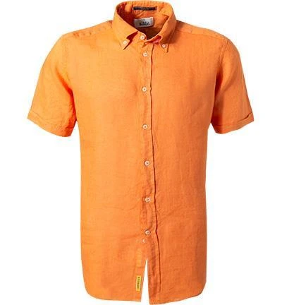 B.D. BAGGIES Hemd TC162/B001/TS14/256 Kurzarmhemd, Regular Fit, Reines Leinen, Orange 1 B.D. BAGGIES Hemd TC162/B001/TS14/256 Kurzarmhemd, Regular Fit, Reines Leinen, Orange