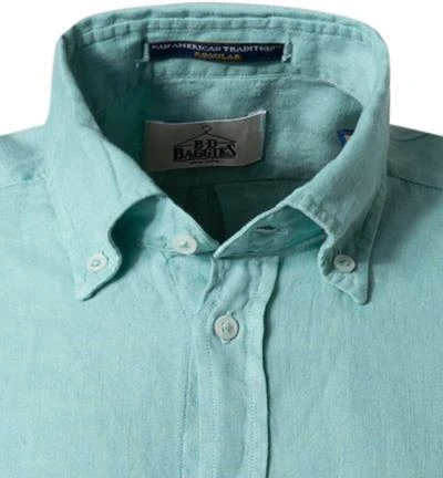 B.D. BAGGIES Hemd TC162/B001/TS14/225 Kurzarmhemd, Regular Fit, Reines Leinen, Hellgrün 2 B.D. BAGGIES Hemd TC162/B001/TS14/225 Kurzarmhemd, Regular Fit, Reines Leinen, Hellgrün – Bild 2