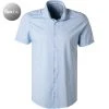 PURE Hemd 4030-22750/100 Kurzarmhemd, Funktionsmaterial, Hellblau meliert, Hellblau