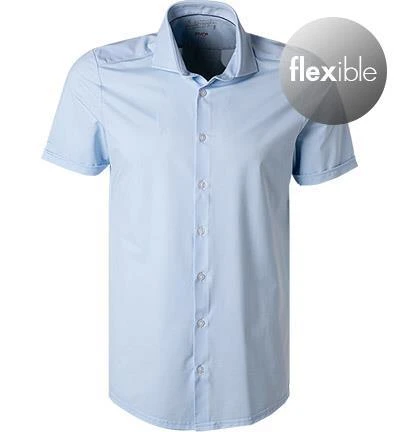 PURE Hemd 4030-22750/100 Kurzarmhemd, Funktionsmaterial, Hellblau meliert, Hellblau 2 PURE Hemd 4030-22750/100 Kurzarmhemd, Funktionsmaterial, Hellblau meliert, Hellblau – Bild 2