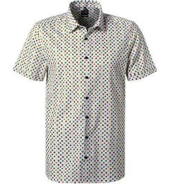 OLYMP Level Five Body Fit 2094/52/45 Kurzarmhemd, Baumwolle, Multicolor gemustert, Multicolor