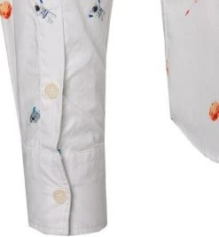 BOB Hemd KOREA503 T503/bianco Popeline, Weiß gemustert -hemdenverkauf 345930 norm4