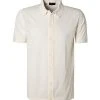 roberto collina Hemd RC10025/02 Kurzarmhemd, Baumwoll-Strick, Offwhite, Weiß