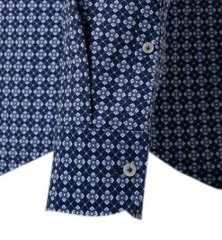 Jacques Britt Hemd Siena 856070/18 Jersey, Dunkelblau gemustert, Dunkelblau-weiß -hemdenverkauf 346403 norm3