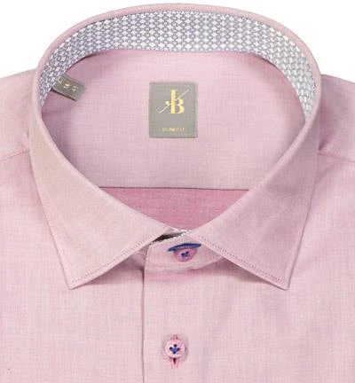 Jacques Britt Hemd Como Mix 866200/44 Slim Fit, Twill, Hellrot 2 Jacques Britt Hemd Como Mix 866200/44 Slim Fit, Twill, Hellrot – Bild 2