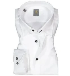Jacques Britt Hemd Messina 866300/01 Slim Fit, Baumwolle, Weiß