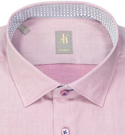 Jacques Britt Hemd Como Mix 836200/44 Custom Fit, Baumwolle, Hellrot 2 Jacques Britt Hemd Como Mix 836200/44 Custom Fit, Baumwolle, Hellrot – Bild 2