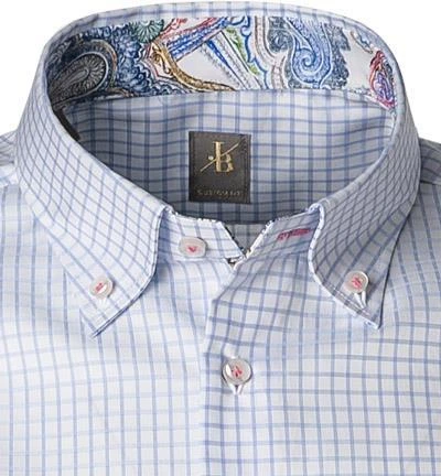 Jacques Britt Hemd Treviso Mix WP 1/2 836431/10 Kurzarmhemd, Custom Fit, Twill, Hellblau-weiß kariert, Hellblau-weiß 2 Jacques Britt Hemd Treviso Mix WP 1/2 836431/10 Kurzarmhemd, Custom Fit, Twill, Hellblau-weiß kariert, Hellblau-weiß – Bild 2