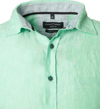 CasaModa Hemd 903419000/301 Kurzarmhemd, Casual Fit, Reines Leinen, Pastellgrün, Grün 2 CasaModa Hemd 903419000/301 Kurzarmhemd, Casual Fit, Reines Leinen, Pastellgrün, Grün – Bild 2